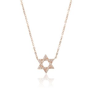 רוזגולד שרשרת ZSI473-2 ✨ חלום מכסף,