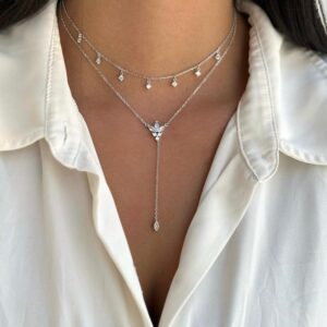 שרשרת כסף שרשרת LO0088-1-2 ✨ חלום מכסף,