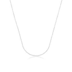 שרשרת כסף שרשרת HDSI027-rhodium